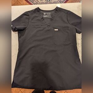 FIGS Catarina top, black, small